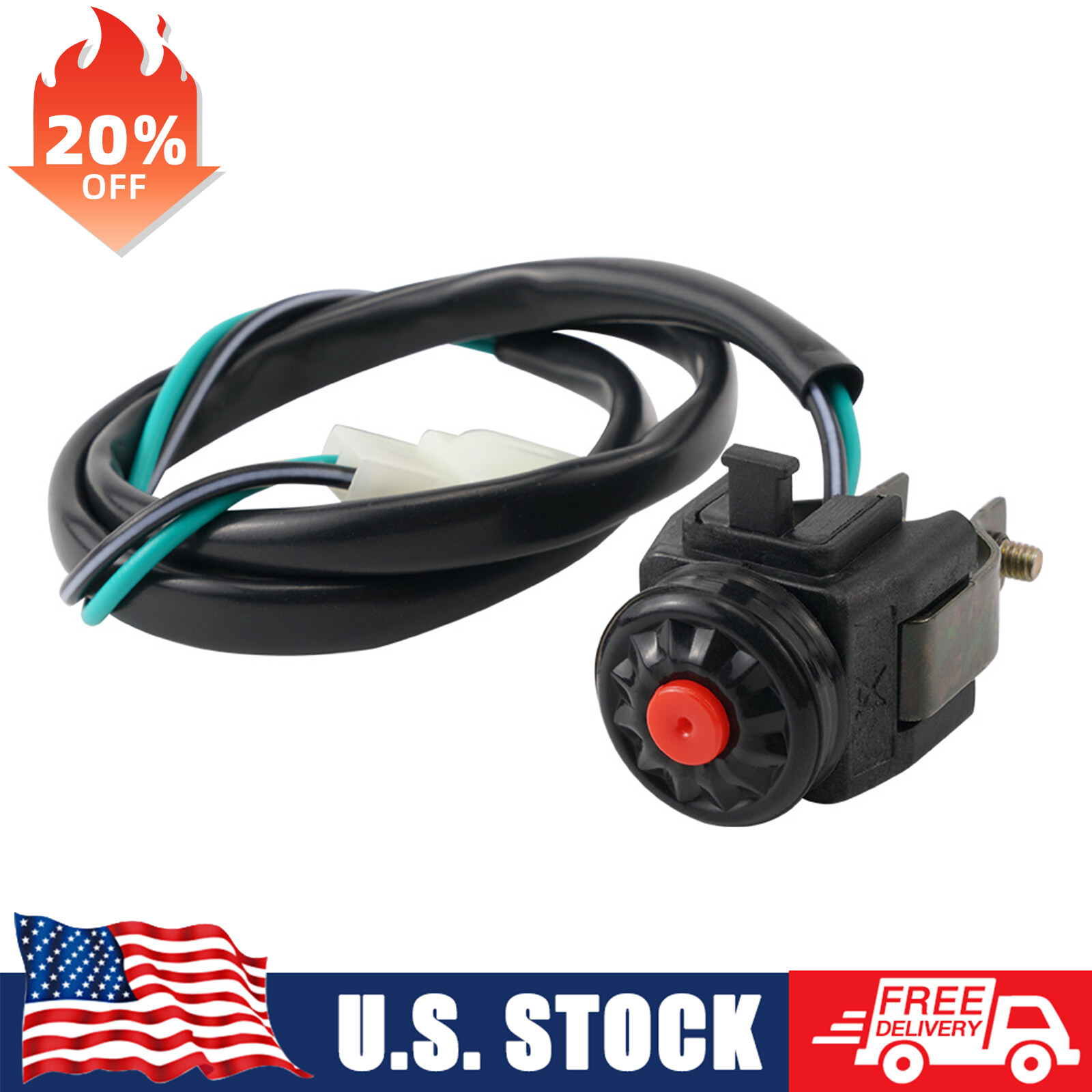 Universal Engine Kill Switch For Kawasaki KX 60 65 80 85 100 125 250 450 500