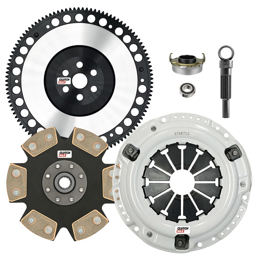 CM STAGE 4 CLUTCH & CHROMOLY FLYWHEEL KIT CIVIC D16Z6 D16Y7 D16Y8 D17A1 D17A2