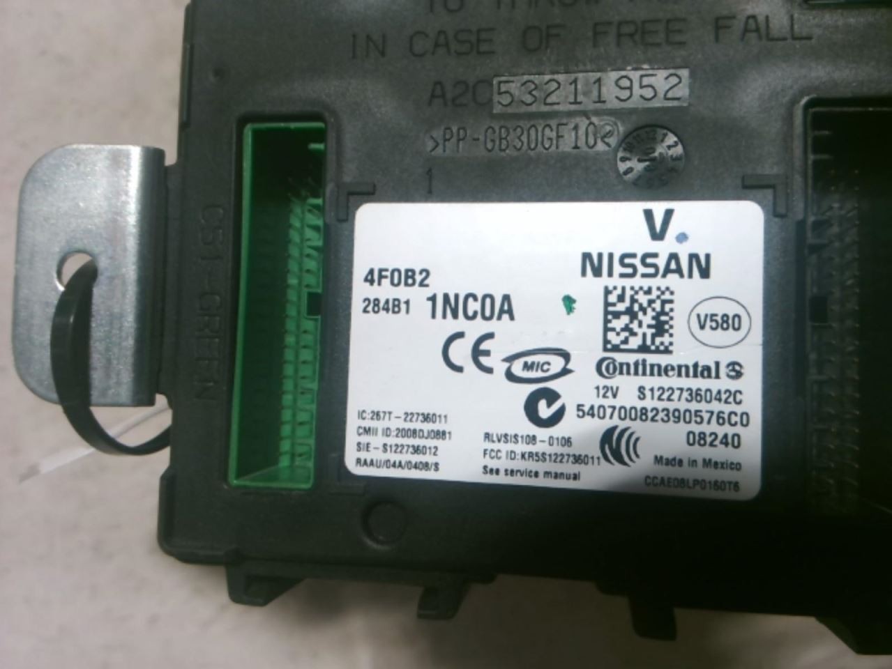 Chassis ECM Body Control BCM Left Hand Kick Panel Fits 09 INFINITI G37 119225