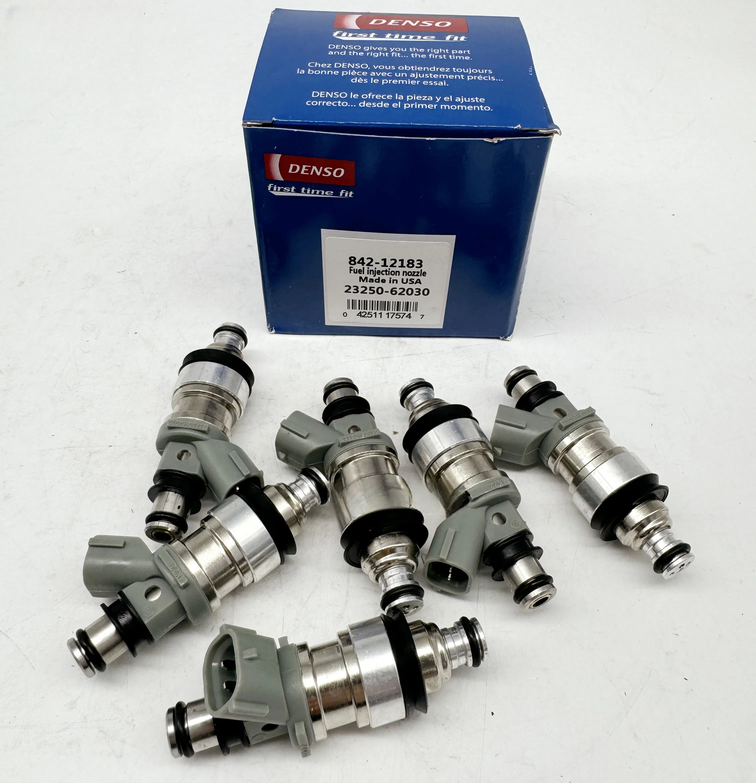 6PCS Denso Fuel Injectors 23250-62030 for 1996-1998 Toyota 4Runner 3.4L V6 New
