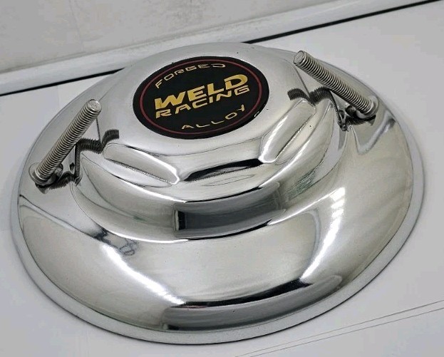 WELD RACING CENTER CAP # 8 ” INCH X 1 7/8 ” INCH POLISHED WHEELS