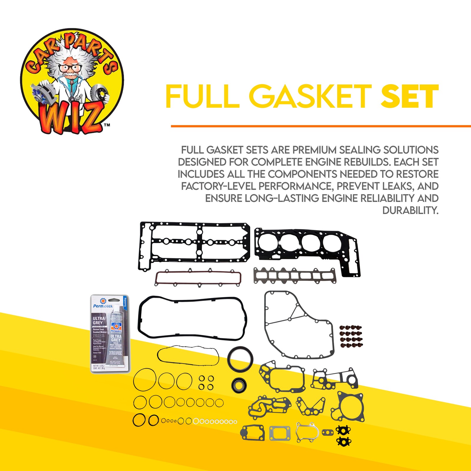 Engine Full Gasket Set Fits 92-93 Lexus Toyota Camry ES300 3.0L 24V DOHC 3VZ-FE