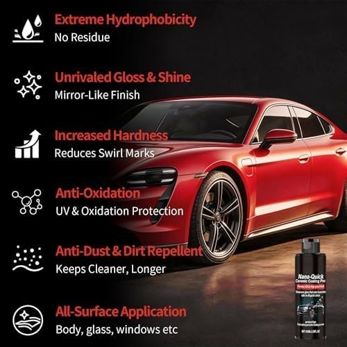 2PCS Nano-Quick Ceramic Coating Pro, Revolutionary Nano Spray for Car new