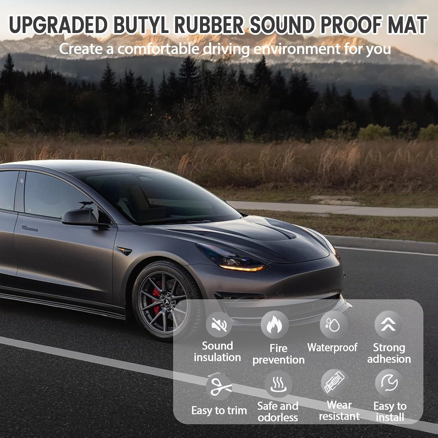 Upgrade Car Sound Deadening Mat, 7 Pcs 80mil 2mm 18 sqft 1.68 sqm Butyl Autom…