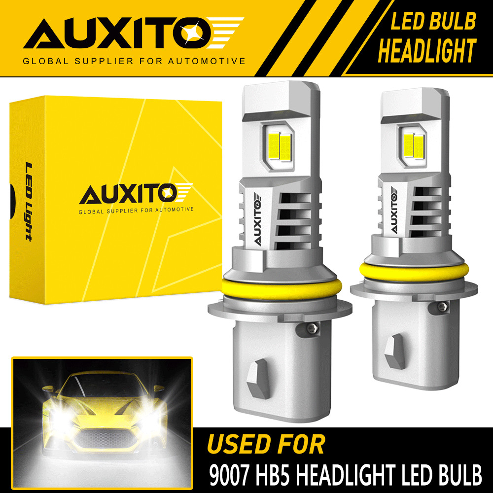 AUXITO 9007 HB5 LED Headlight Bulbs High Low Beam 6500K White Super Bright M6 EA