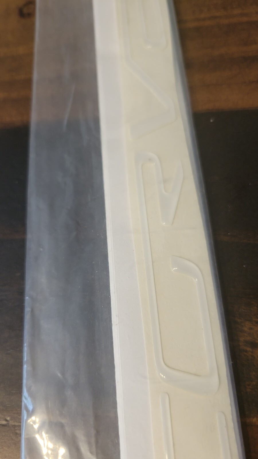 C6 Corvette Dash or Rear Letters 3d Domed Polyurethane Arctic White GM 05-13
