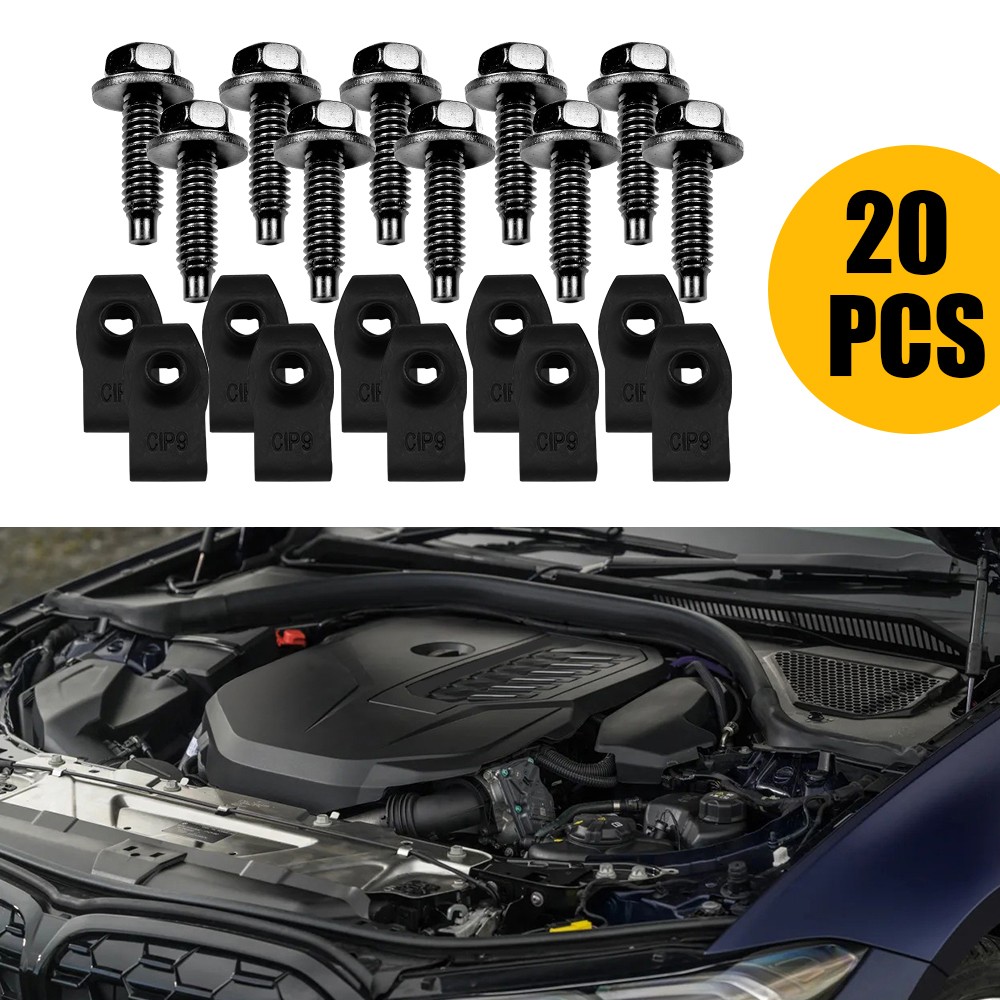 For Ford Truck Bolts & Body U-nut Clips- 5/16-18 x 1-3/16″ Long- 40pcs – #374F