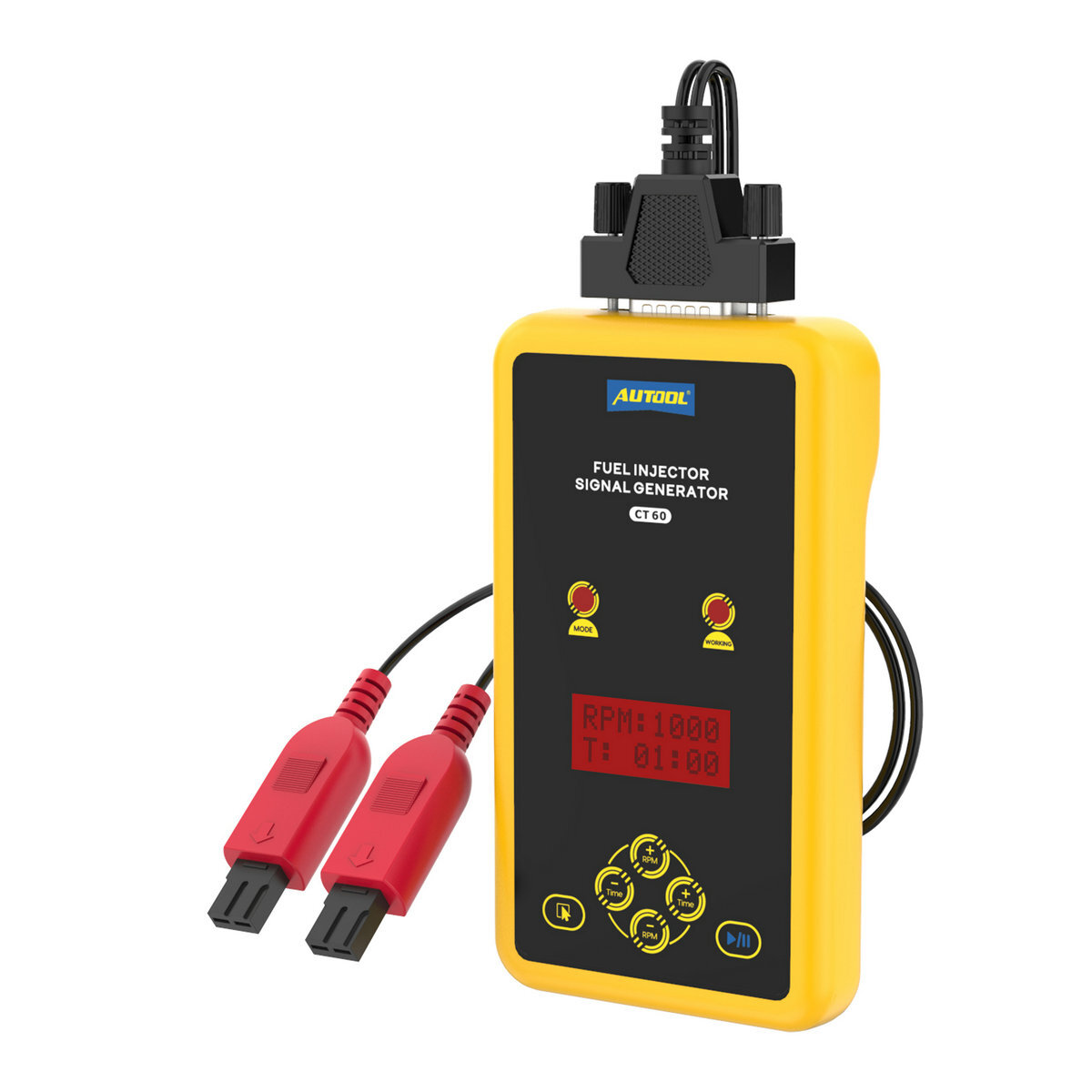 AUTOOL CT60 Fuel Injector Cleaner Pressure Test Injector Pulse Signal Generator