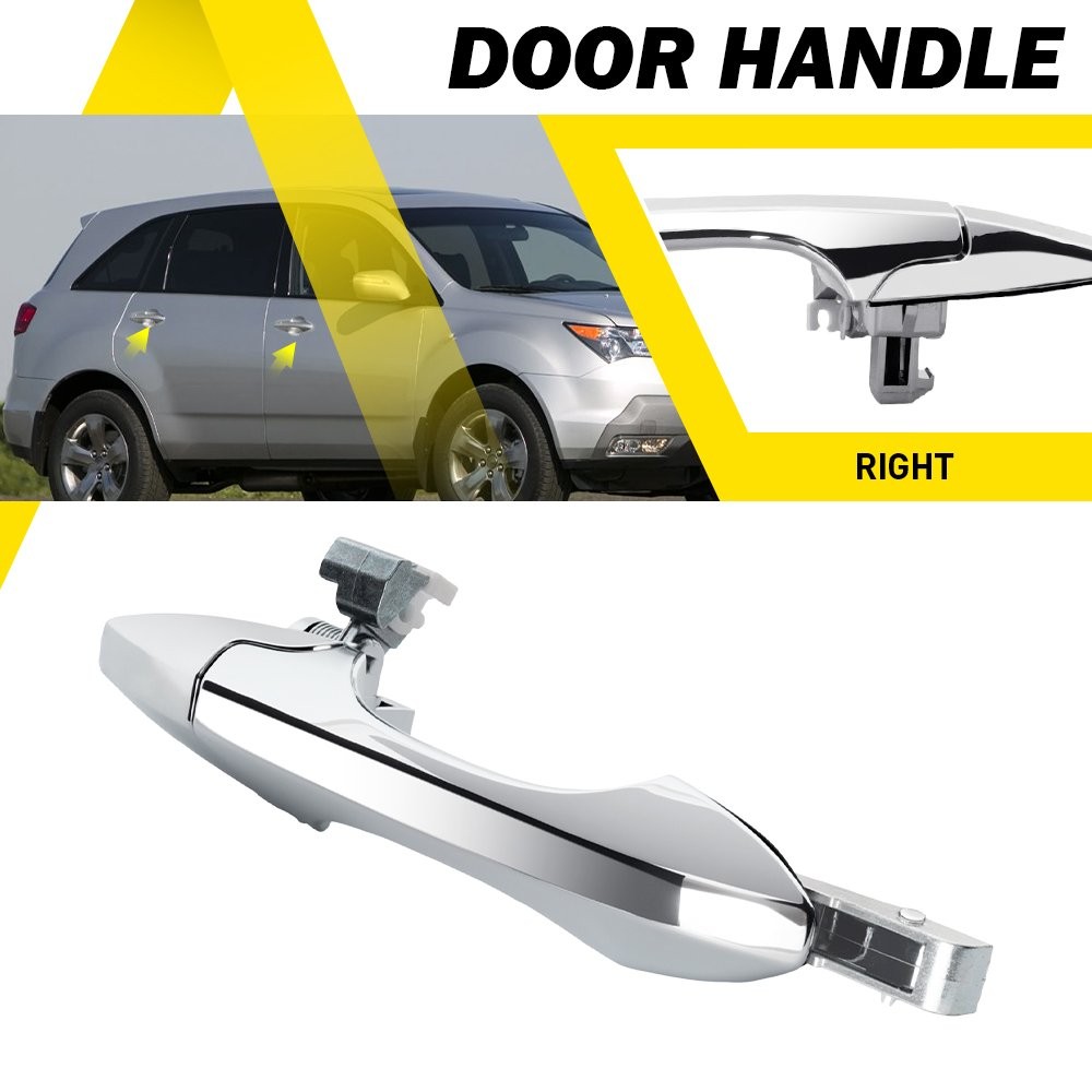 Exterior Door Handle For 2007-2013 Acura MDX Front or Rear Passenger Chrome EPPH