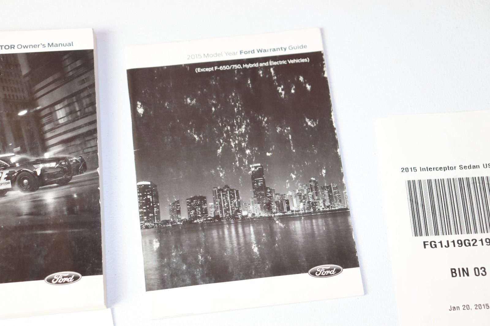 15 2015 Ford Police Interceptor owners manual Original Set Factory Set