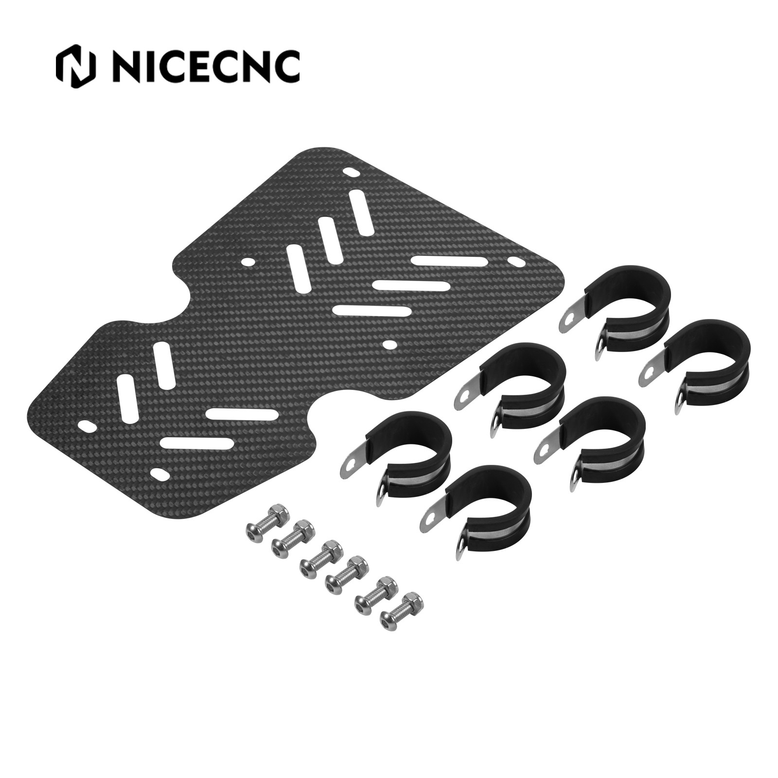 NICECNC Radiator Mud Splash Guard For Honda TRX450R Kick Start 2006-2009 Black
