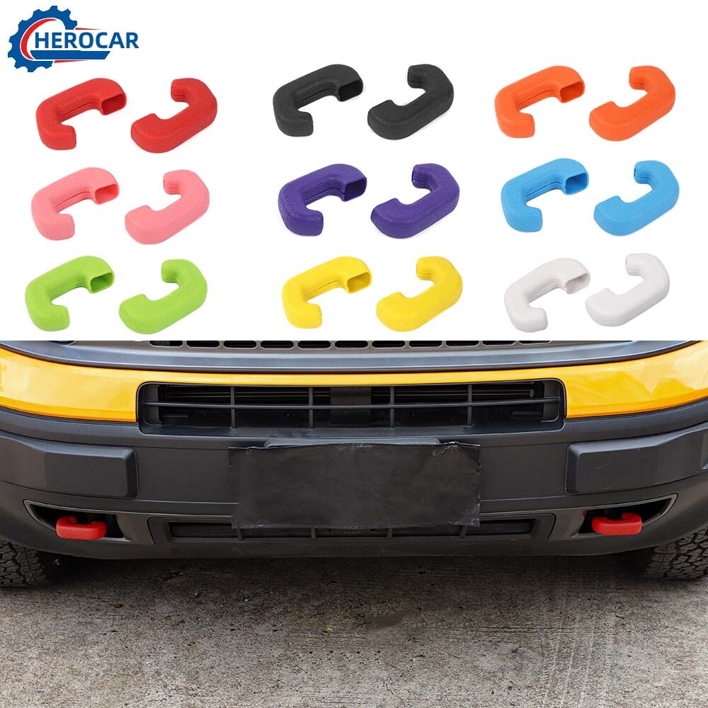 ?For Ford Bronco Sport 2021+ Front Bumper Towing Hook Cover Trim Protect Decor⭕