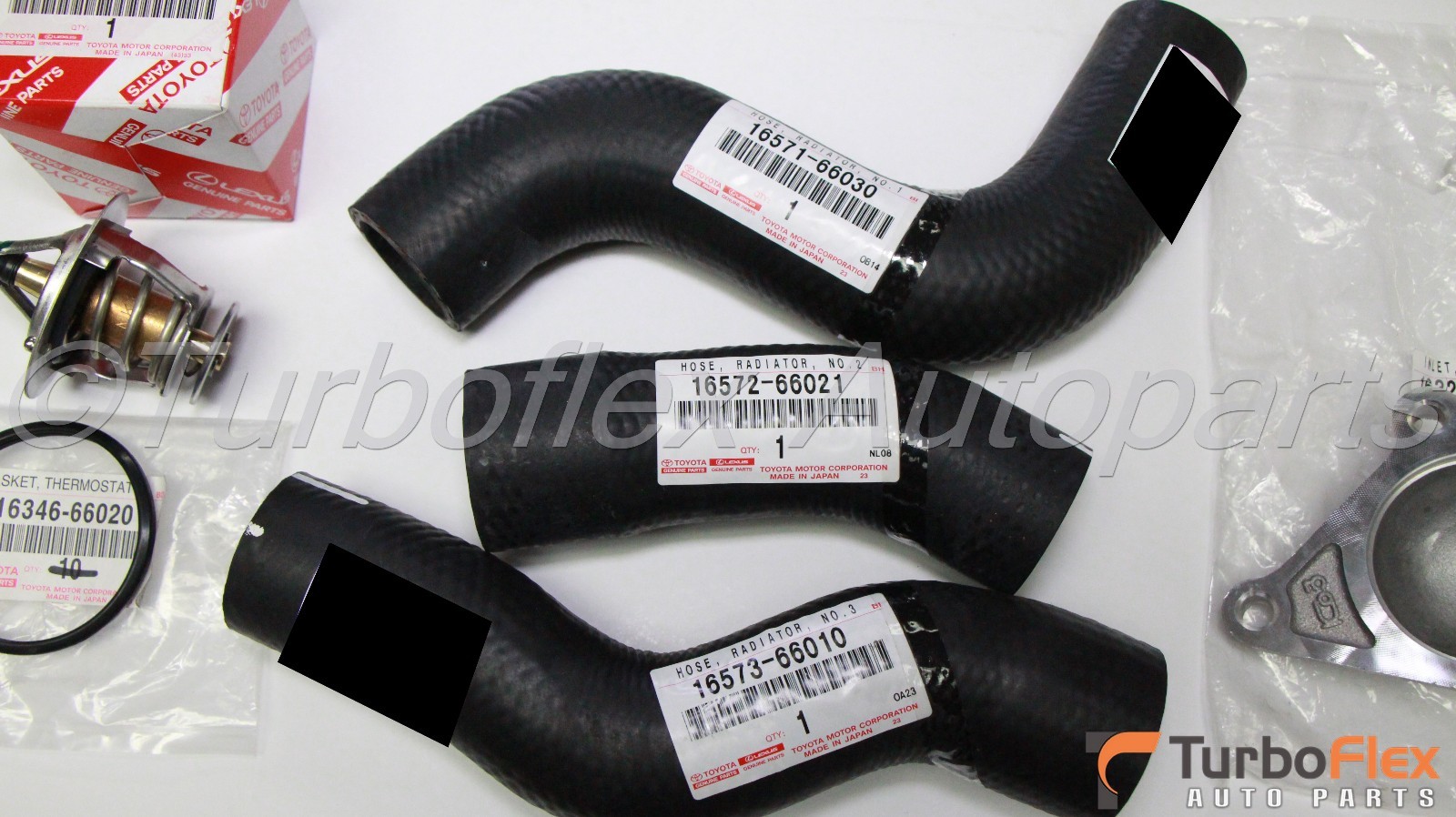 Toyota Land Cruiser 4.5L 93-97 Lexus LX450 96-97 Thermostat & Radiator Hose Kit