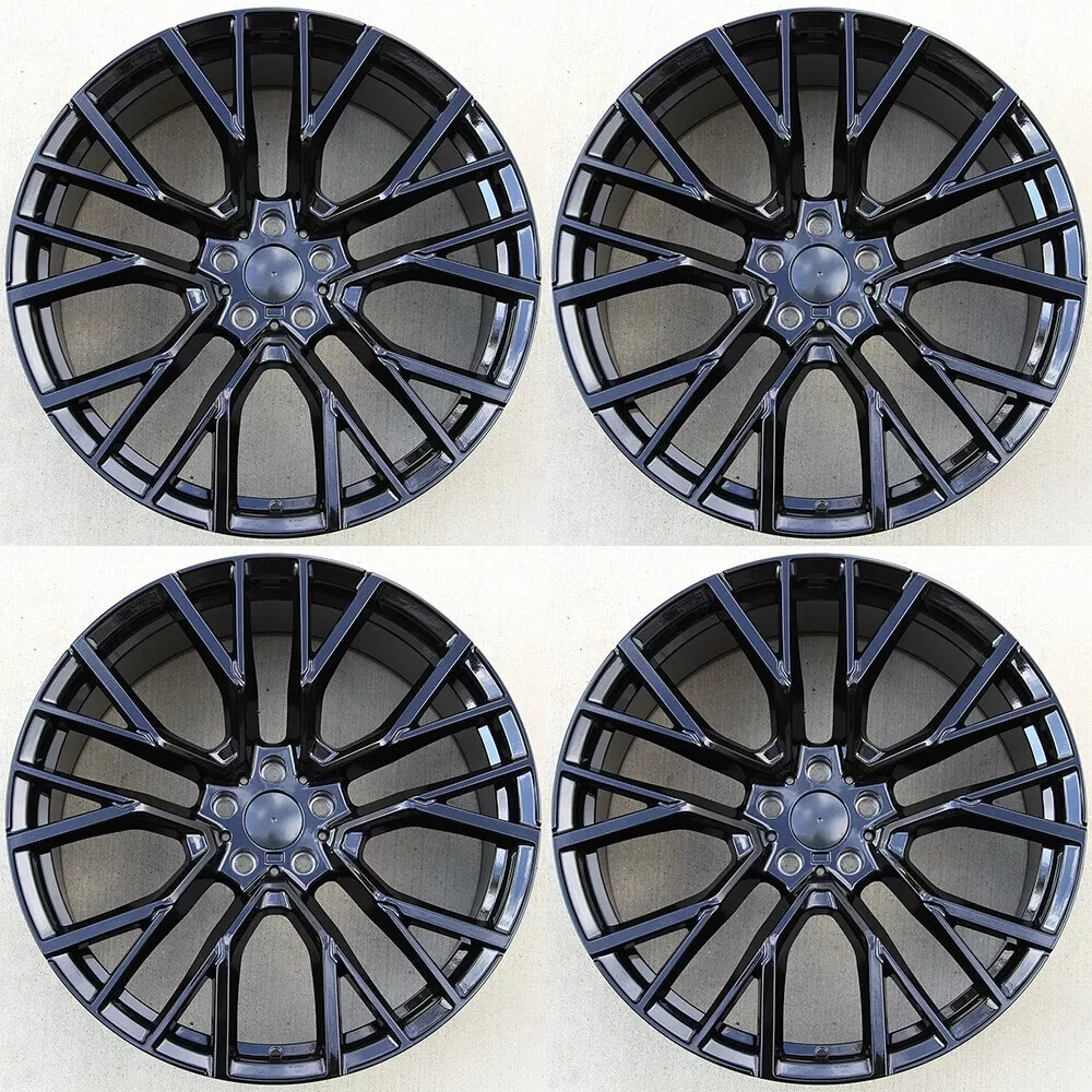 (4) SET 20×9/20×10.5 5×112 FLOW FORGED STAGGARED WHEELS FIT BMW X5 X6 X7 X6M X5M