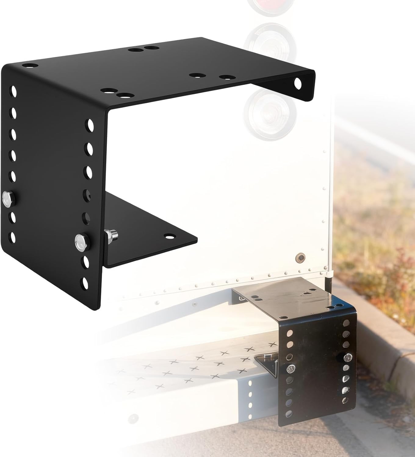 Bumper Vise Mount Plate Height Adjustable Mobile Trailer Vise Stand for Truck