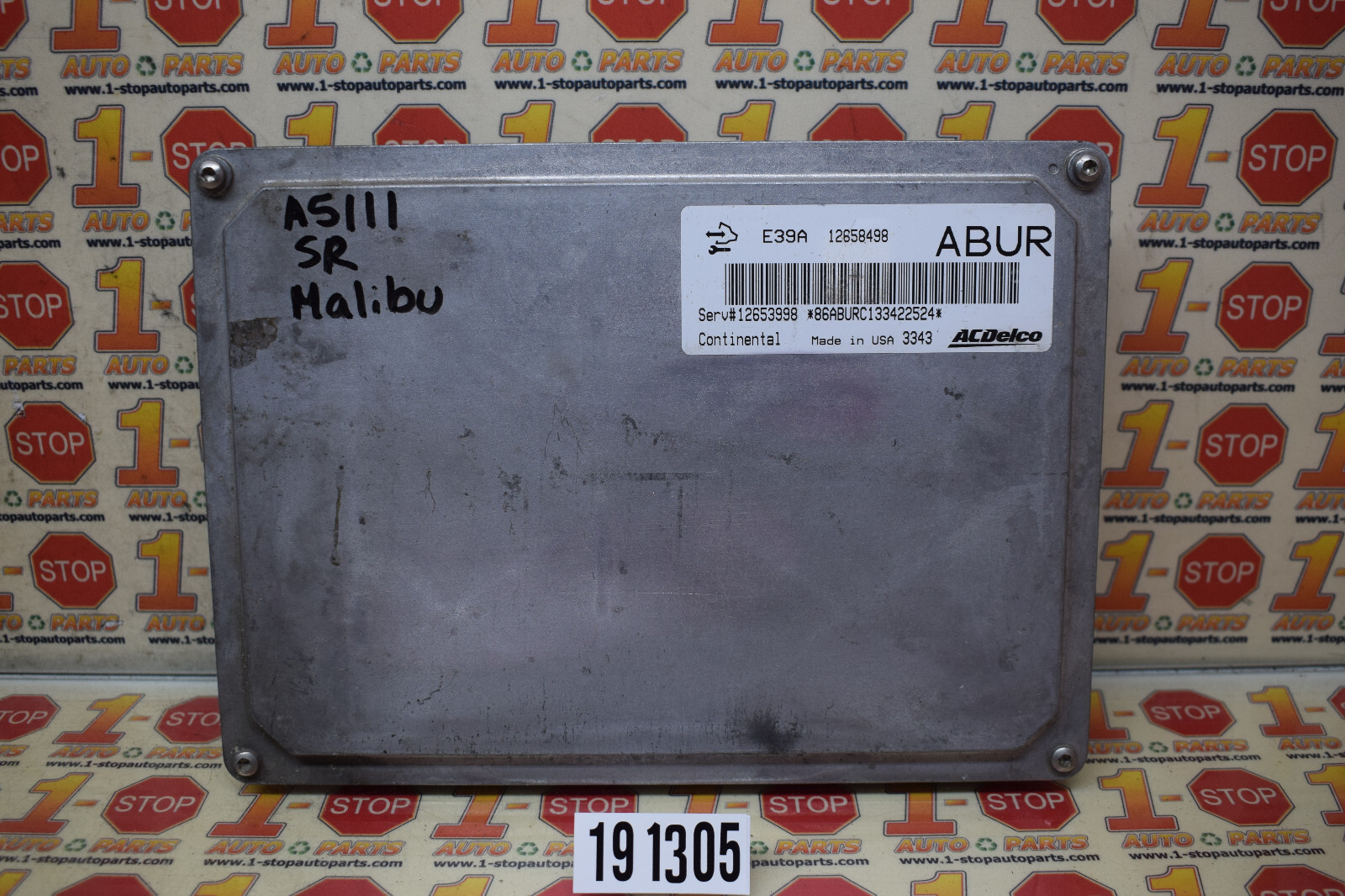 2013-2016 CHEVROLET MALIBU ENGINE COMPUTER MODULE ECU ECM 12653998 ABUR OEM