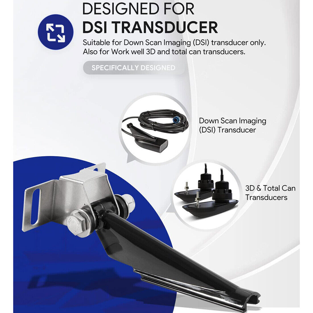 000-10262-001 Transducer Mount Kit For Fishing Enthusiasts Lowrance DSI Skimmer