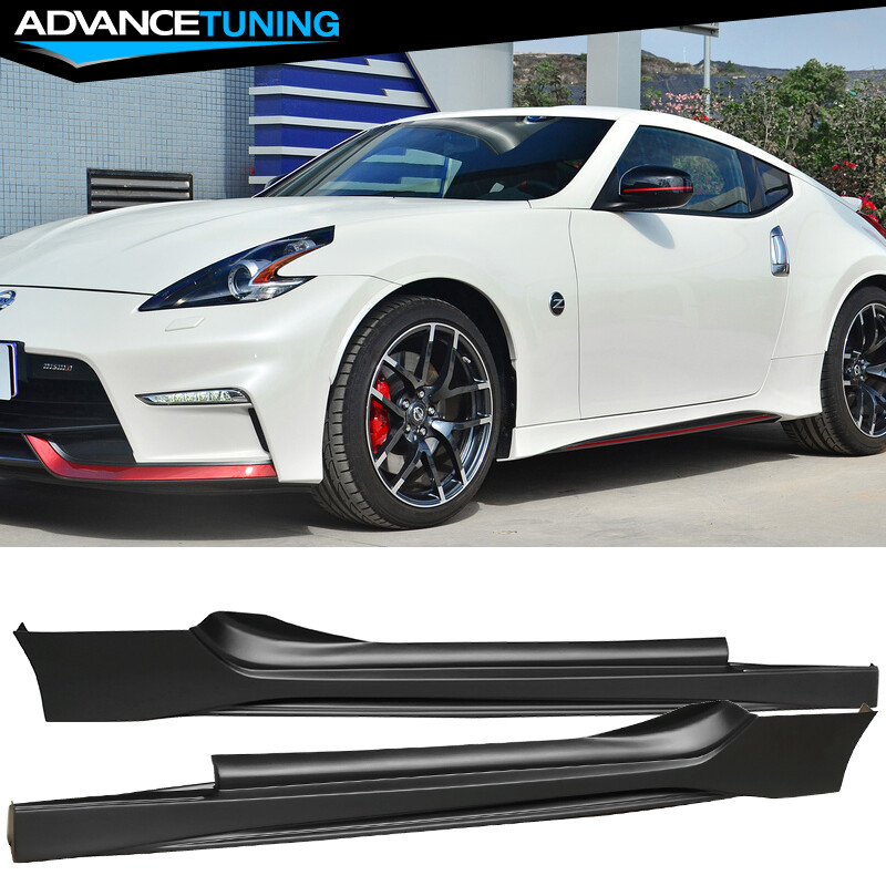 Fits 09-20 Nissan 370Z 2-Door NS Style Unpainted Side Skirts Rocker Panel 2PC PP
