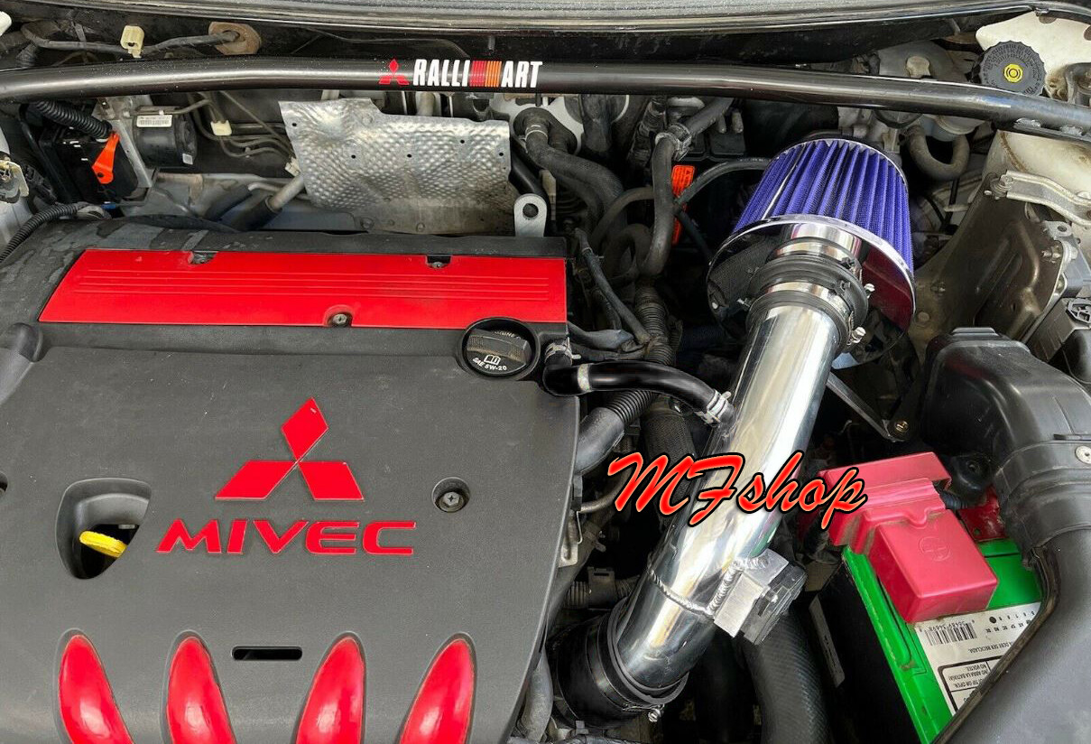 Black Blue For 2008-2014 Mitsubishi Lancer 2.0L 2.4L L4 Air Intake Kit + Filter