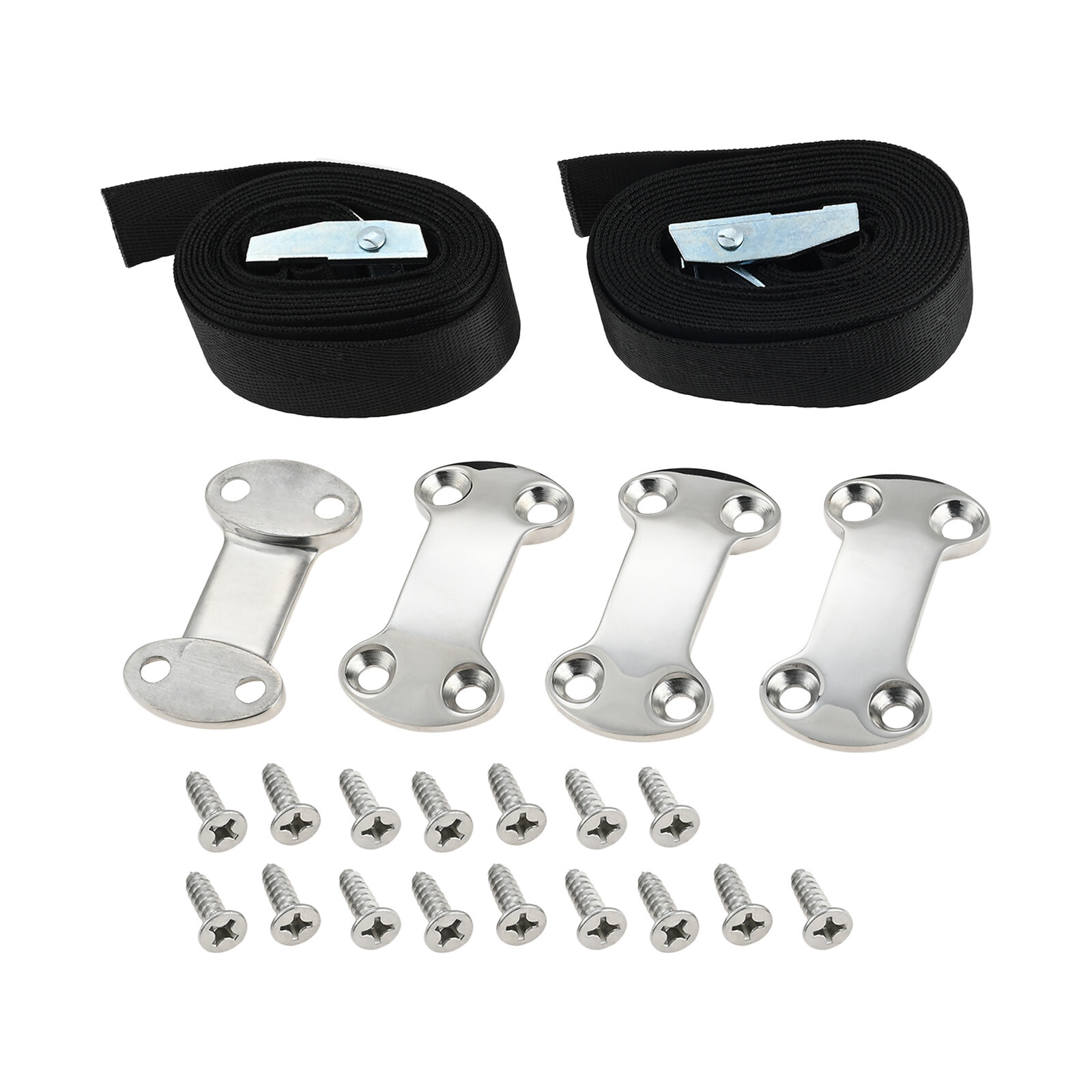 2Pcs 79In Nylon Straps With Cam Buckles for Boats/Decks/Truck Bed/Trailer