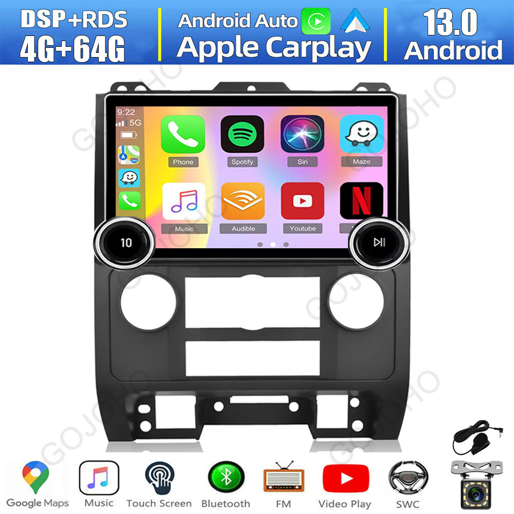 8 Core 10.1″ 64GB Android 13 Carplay Car Radio Stereo For Ford Escape 2007-2012