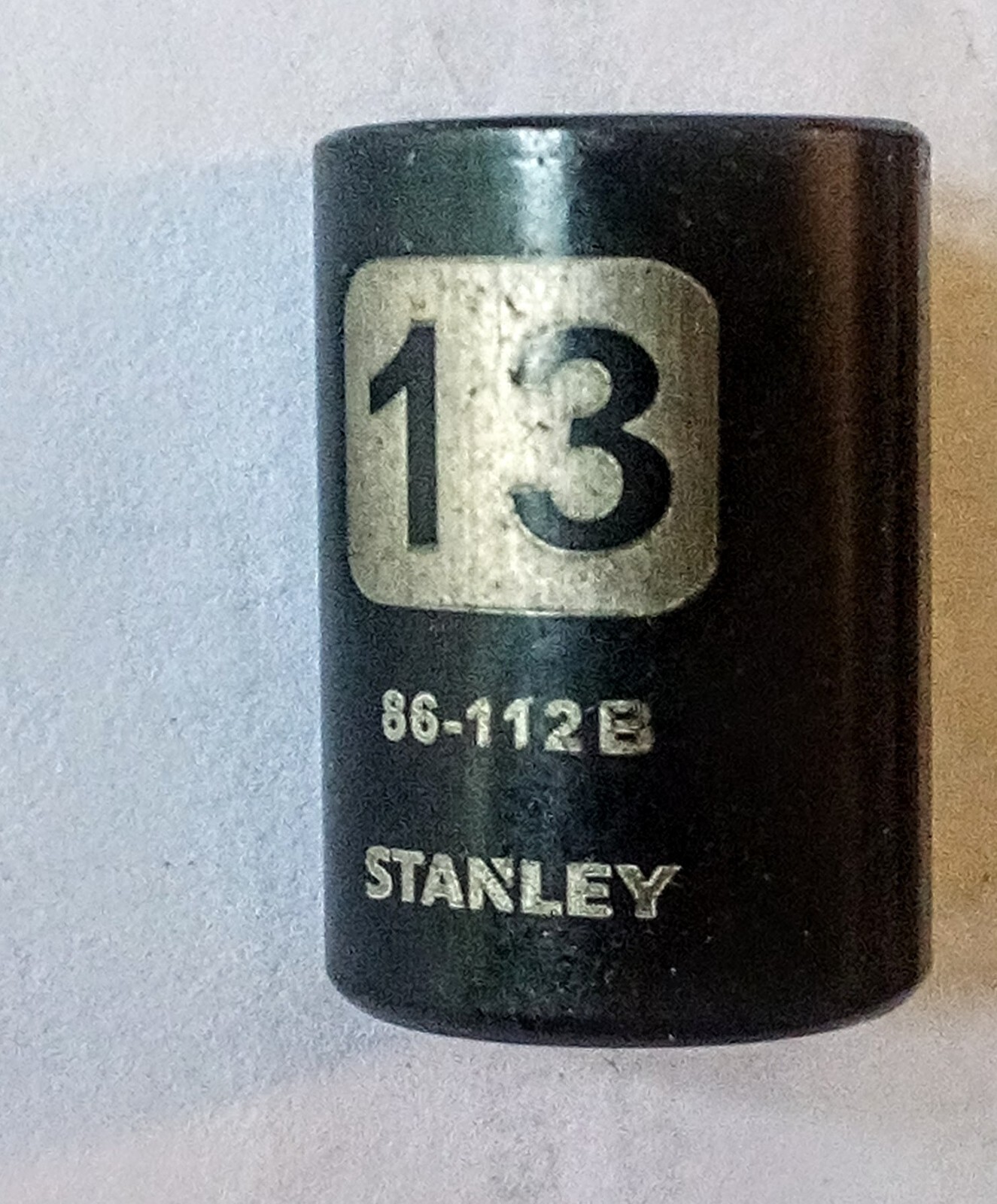 Stanley 13 mm x 1/4″  Standard Socket 86-112B Black Chrome 6 Pt Free Shipping
