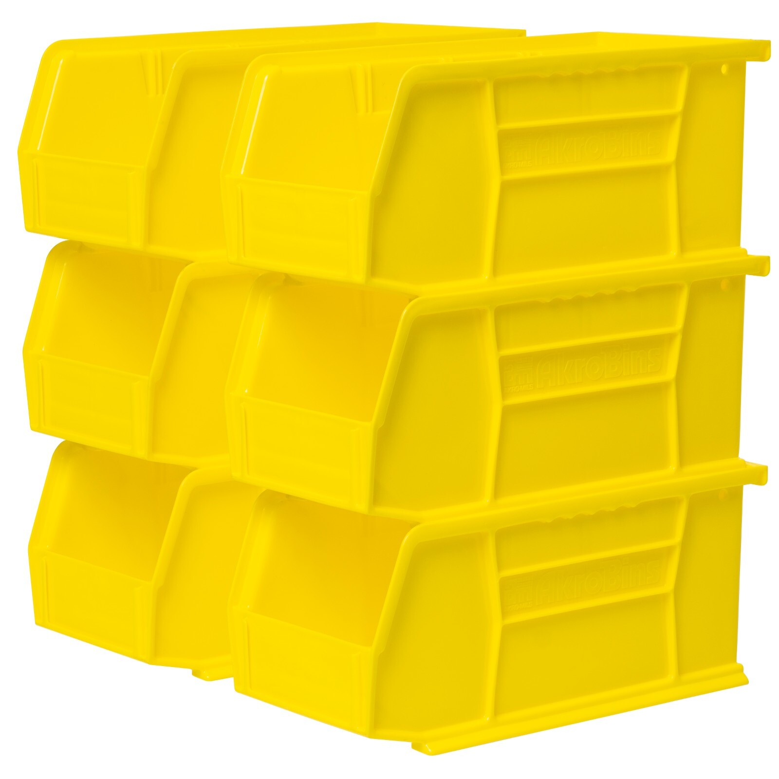 Akro-Mils 30230 AkroBins Plastic Storage Bin Hanging Stacking Containers 6pk