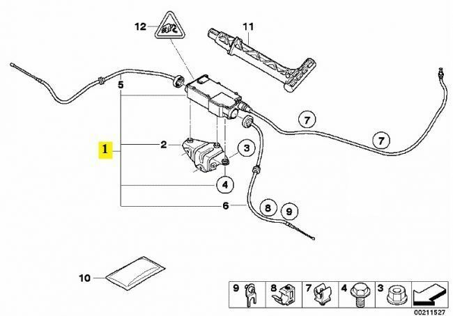 34436850289 Parking Brake Actuator Handbrake For BMW E70 E71 E72 X5 X6 2007-2013