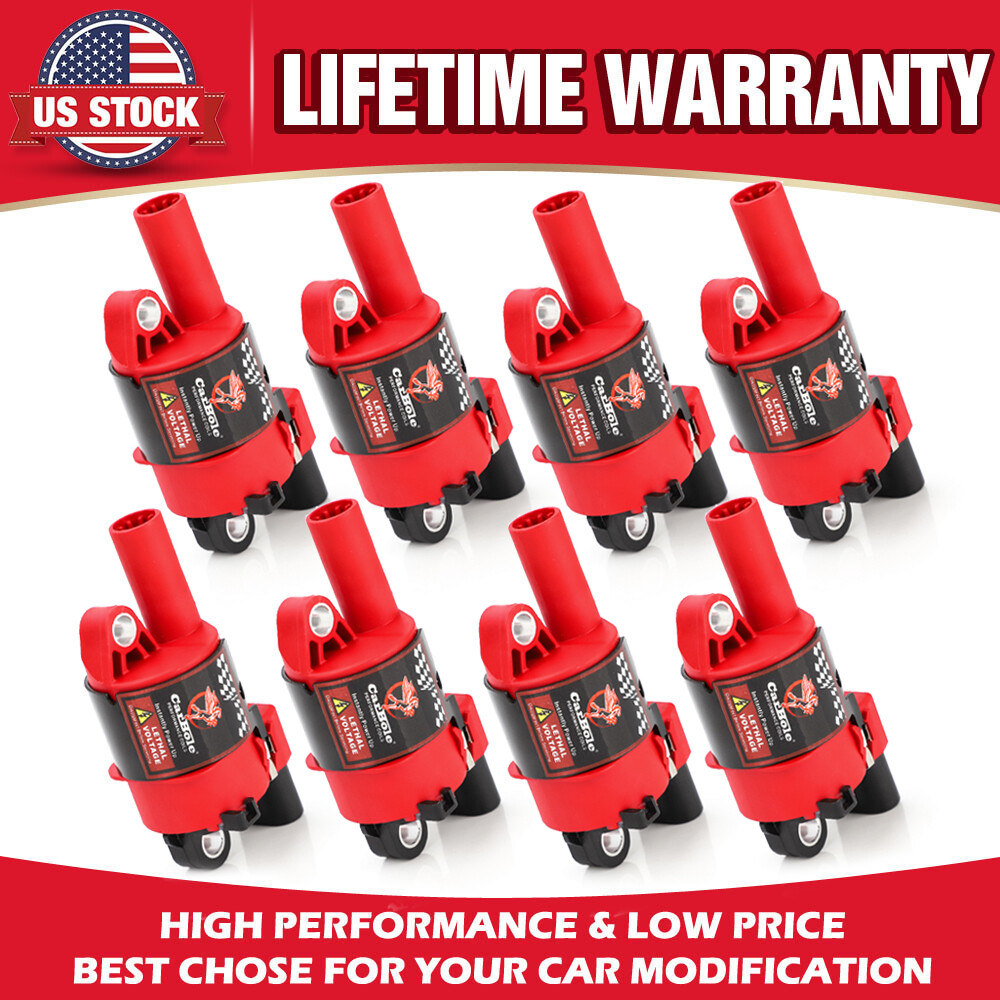 D514A Premium High Performance Ignition Coil Pack (8) For LS2 LS3 LS4 LS7 Engine