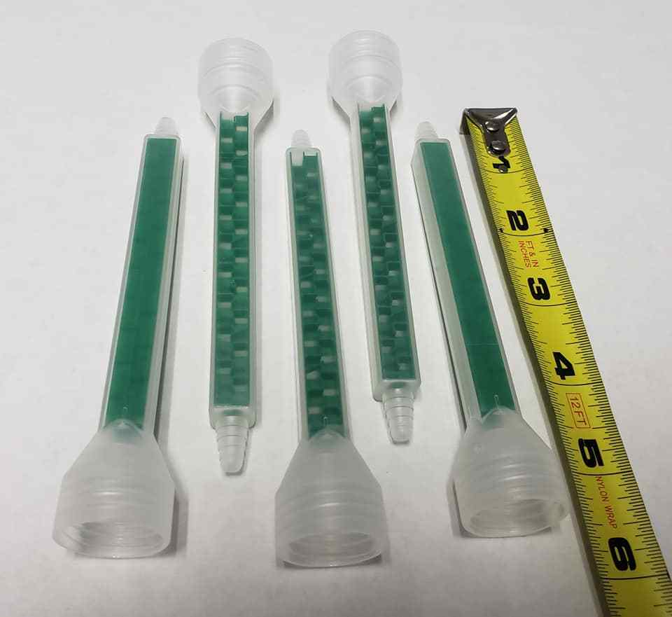 Lot of 5 MGQ Mixing Tips 08 20T 200ML Static Nozzle Epoxy Adhesive Sulzer Mixpac