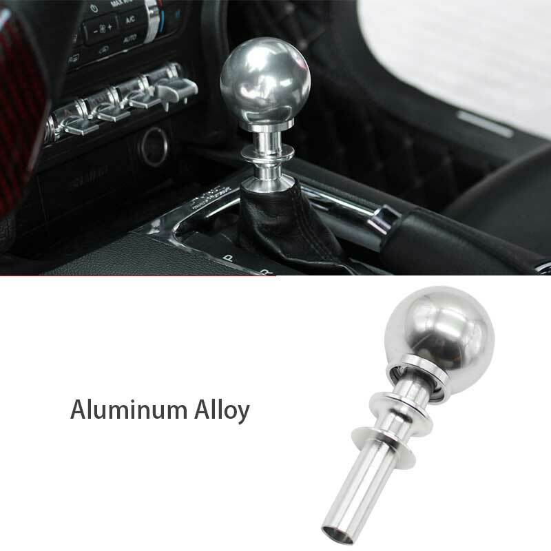 Carbon Fiber Aluminum Gear Shift Knob Rod Replacement For Ford Mustang 2015-2023