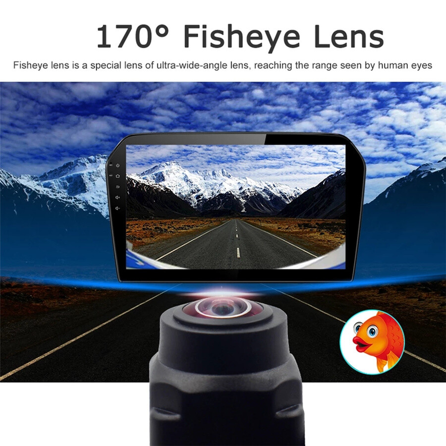 170° Fisheye Rear View Camera Reverse Backup Parking Cam Night Vision AHD/CVBS