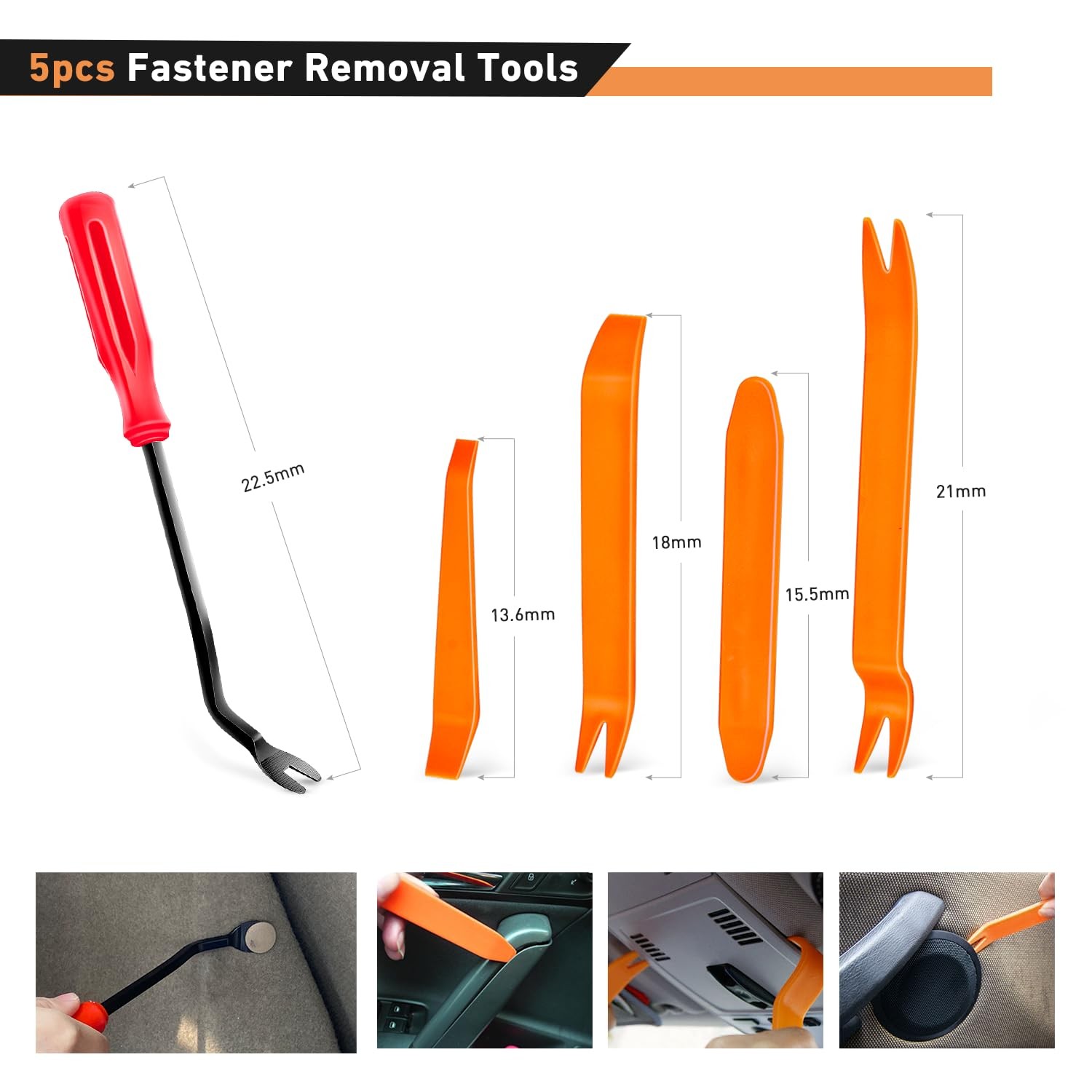 420PCS Car Push Retainer Clips & Auto Fasteners Assortment w/ Fasteners Remover