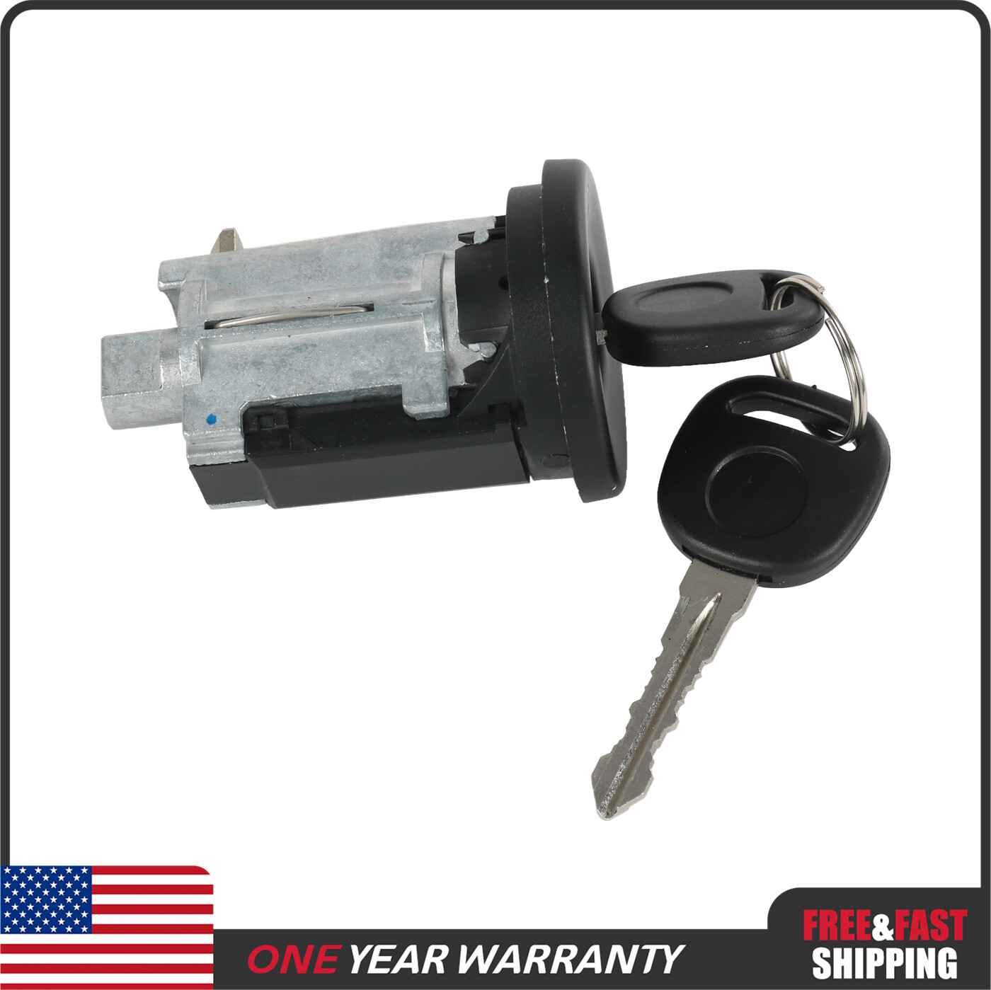 Ignition Lock Cylinder & 2 Keys 19207987 New For Pontiac Grand Prix 2004-2008