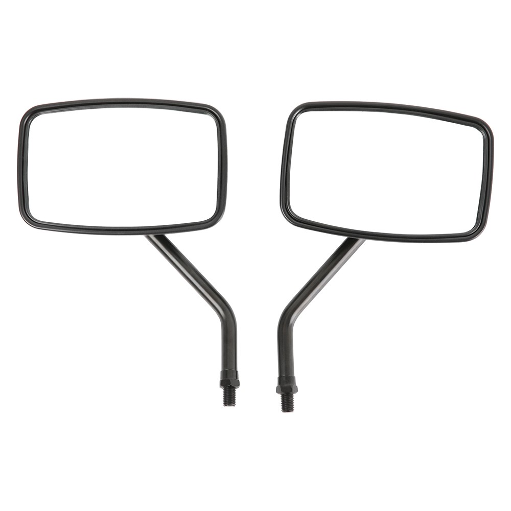 Rectangle Motorcycle Side Mirrors Black For Honda Nighthawk CB 450 650 700 750