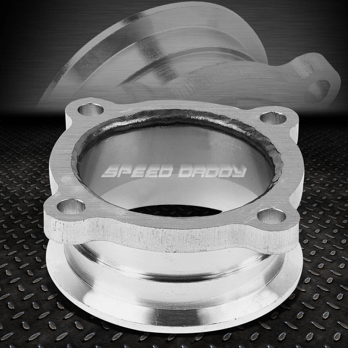 GT35/GT30 GT TURBO 2.75″4-BOLT FLANGE TO 3″V-BAND PIPE/EXHAUST CLAMP ADAPTER