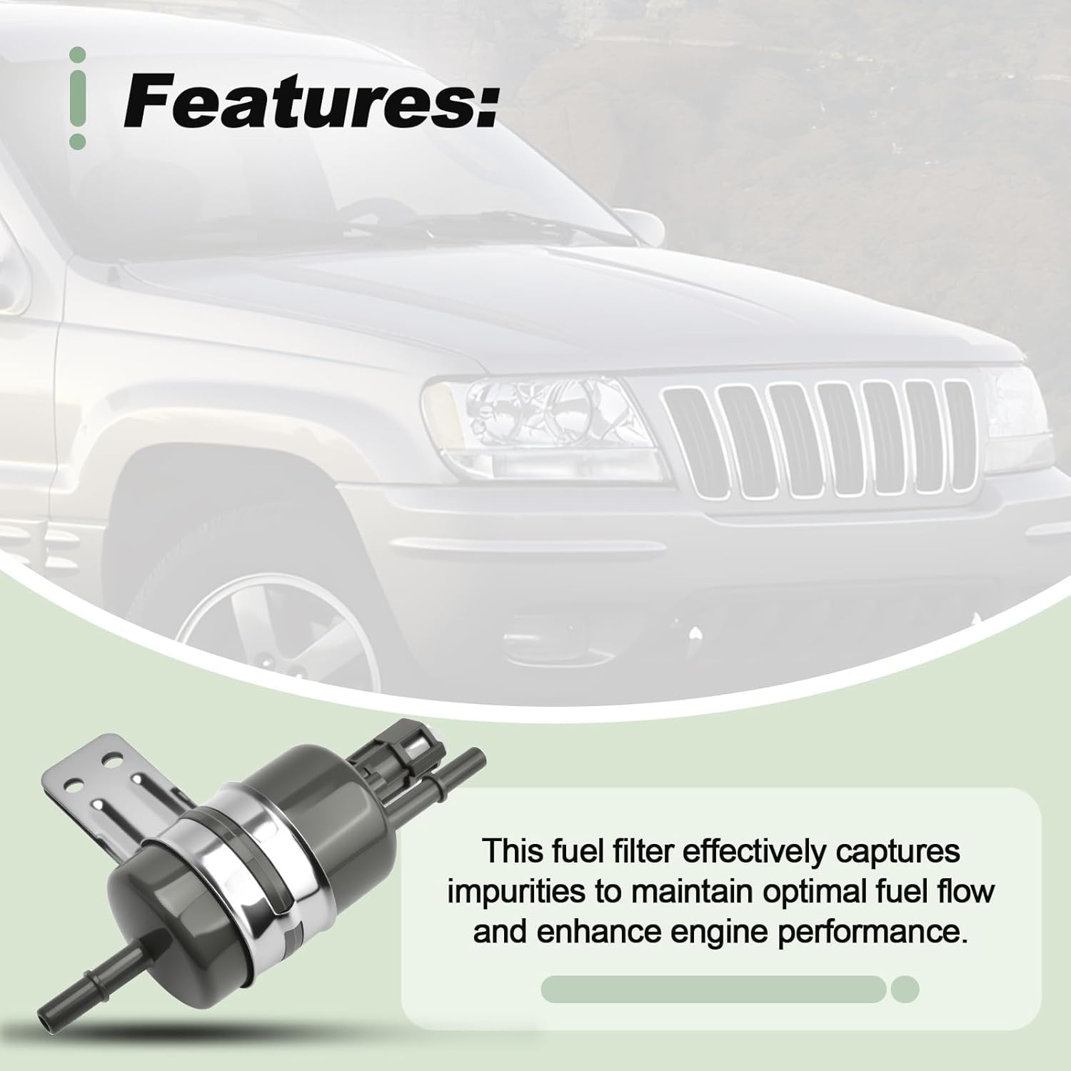 Fuel Filter 68193494AA Compatible with 1999-2001 WJ Series Grand Cherokee