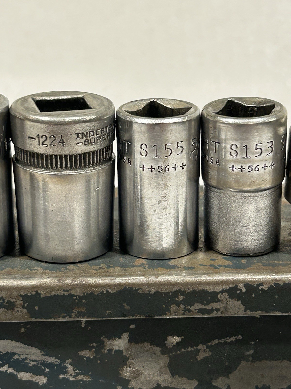 Vintage Wright Tools 14pc 1/2” Drive SAE Socket Set