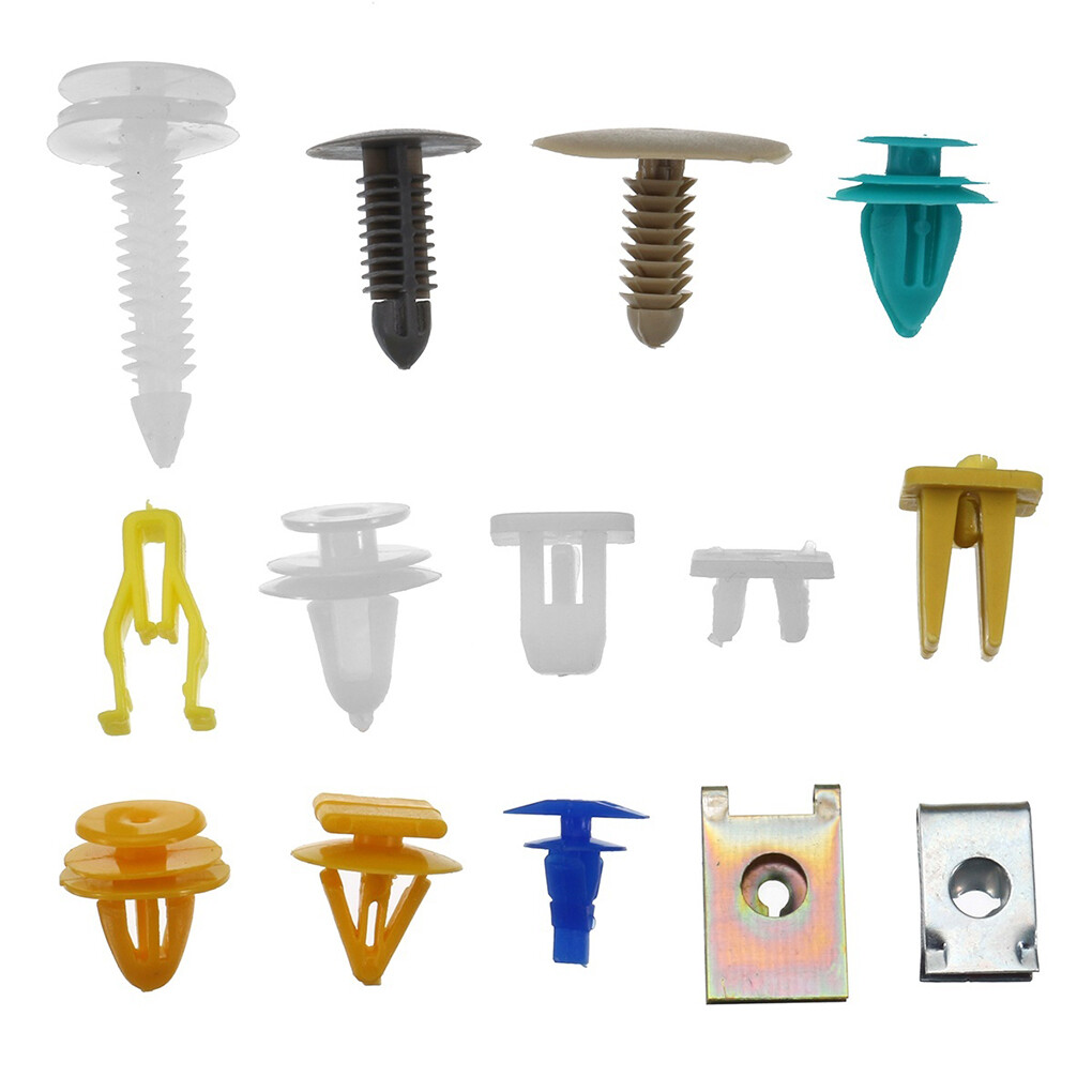 500 Auto Plastic Clips Mixed Car Push Retainer Clips with Fasteners Removal Tool