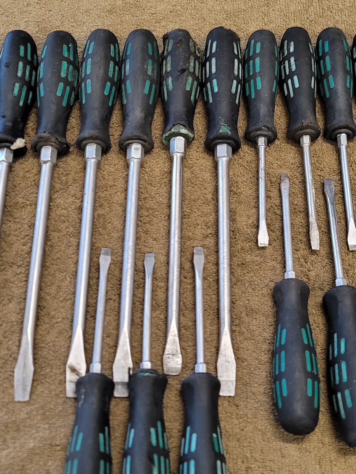21 K Tool KTool Screwdriver Flat Straight Head Tool Set