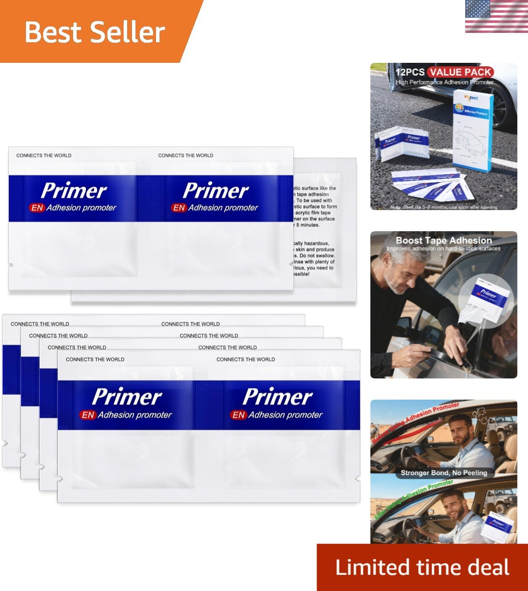 12 Adhesion Promoter Wipes for Strong Automotive Tape Bonds – Easy Application