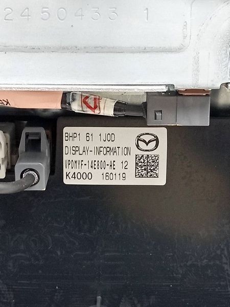 2014-2016 Mazda 3 GPS Information 7 Inch Display Screen BHP1611J0D OEM