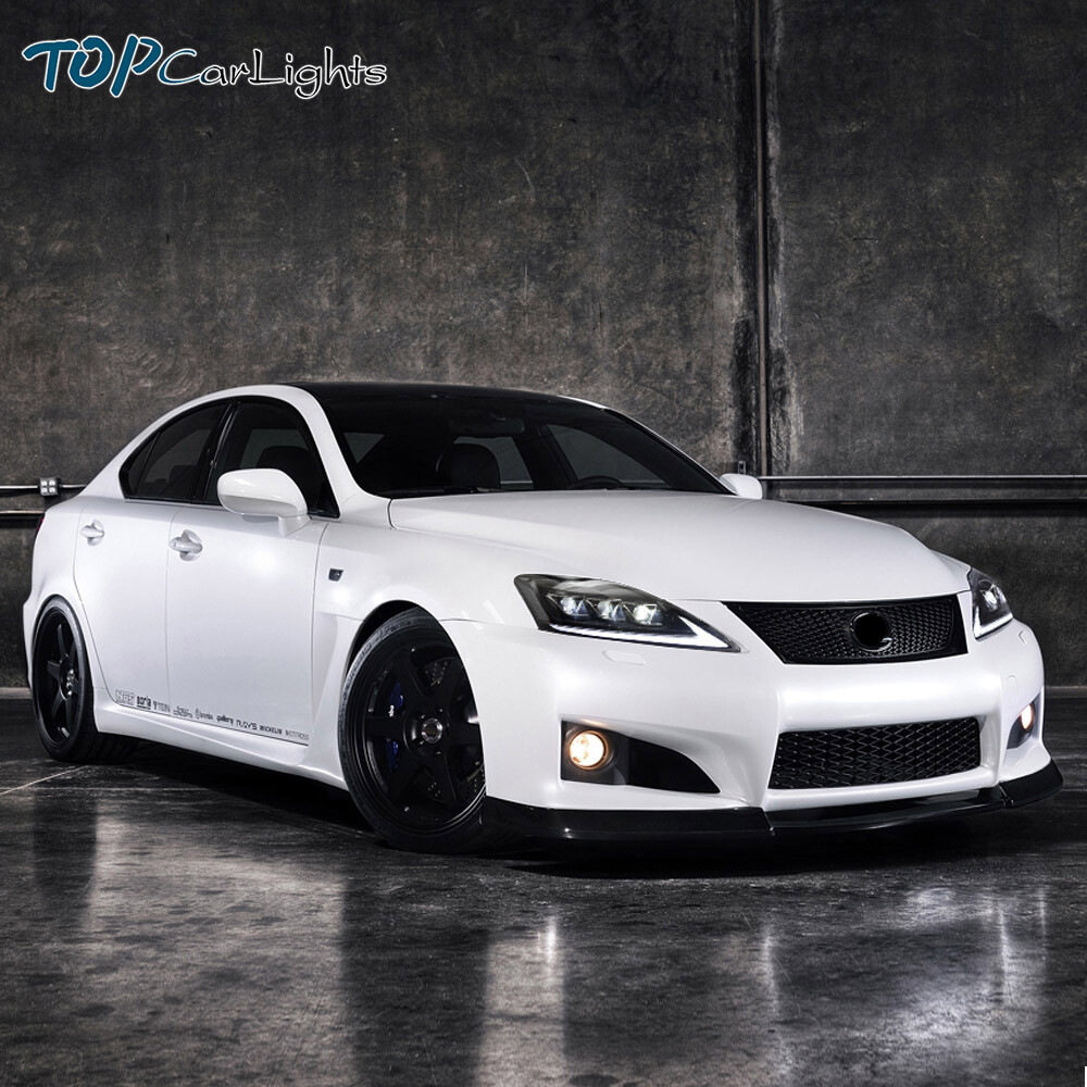 VLAND LED Projector Headlights For 2006-2013 Lexus IS 250 IS 350 ISF w/ LED DRL