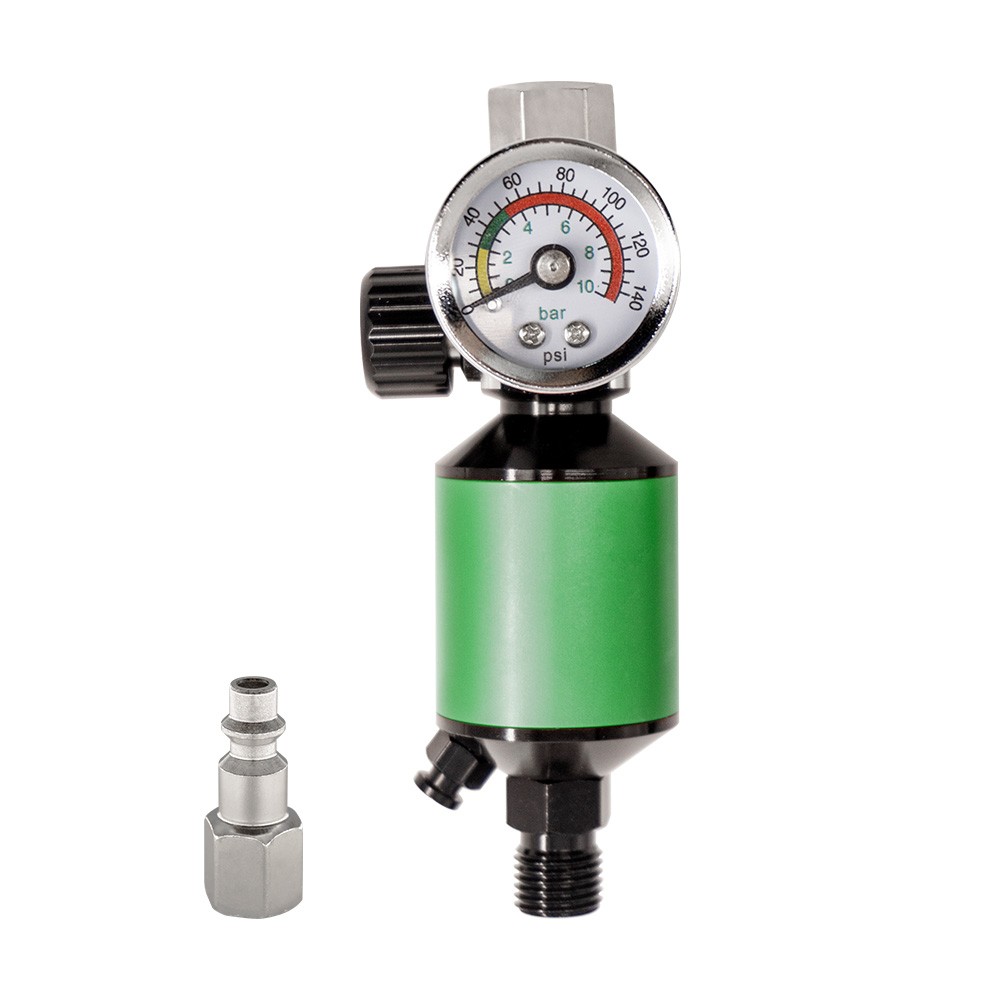 Spray Gun Digital Paint Air Pressure Regulator Gauge Water Trap Filter G1/4″