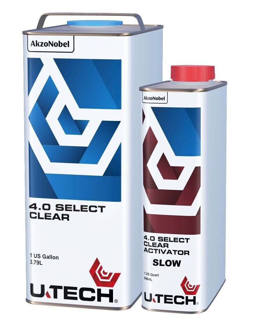 AkzoNobel U-TECH 4.0 Select UTECH Clear Coat 4:1 Mix 1.25 Gal. Kit Slow Hardener