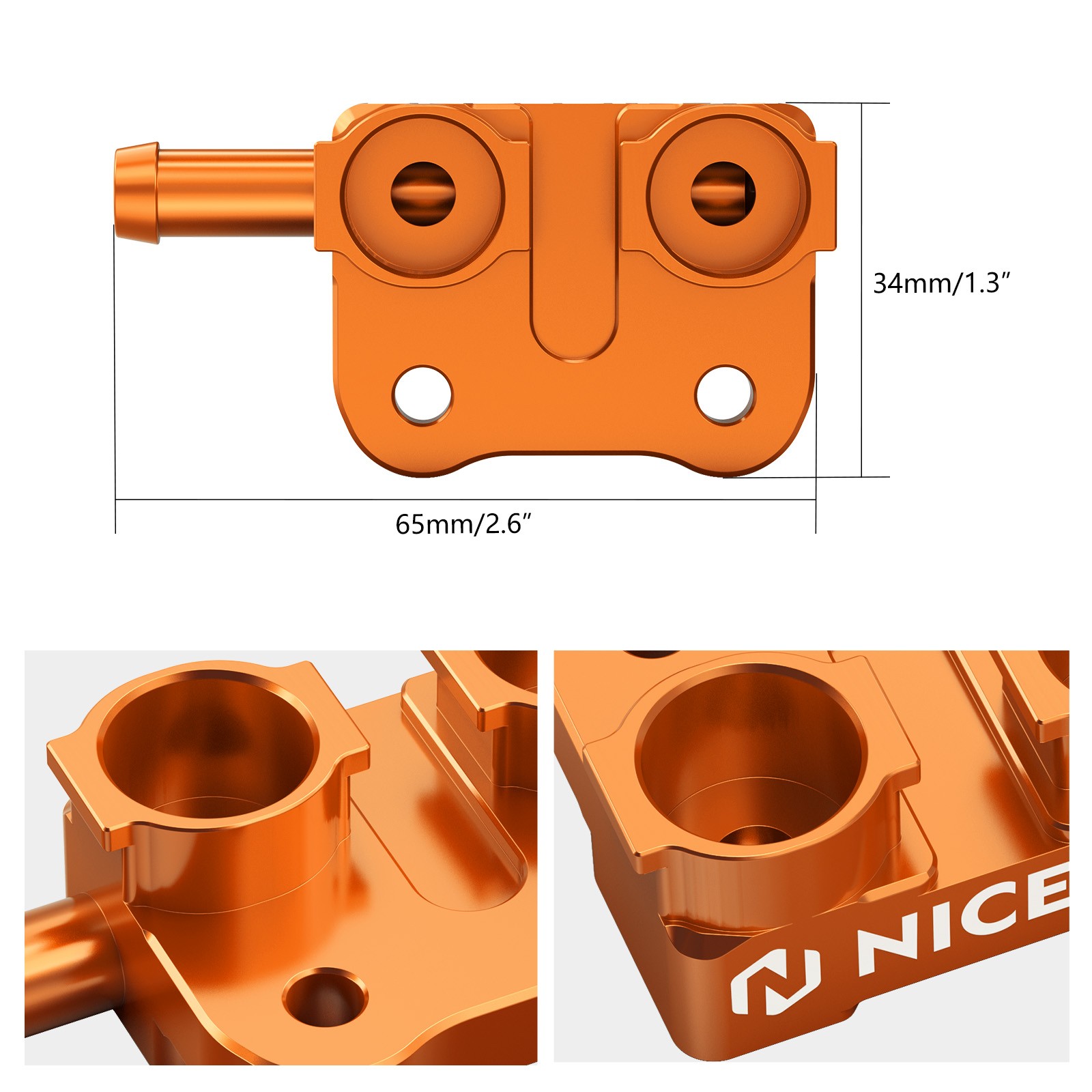 NICECNC High Flow Fuel Rail For KTM 250/300 EXC XCW SX XC 150 EXC XC-W 2024-2025