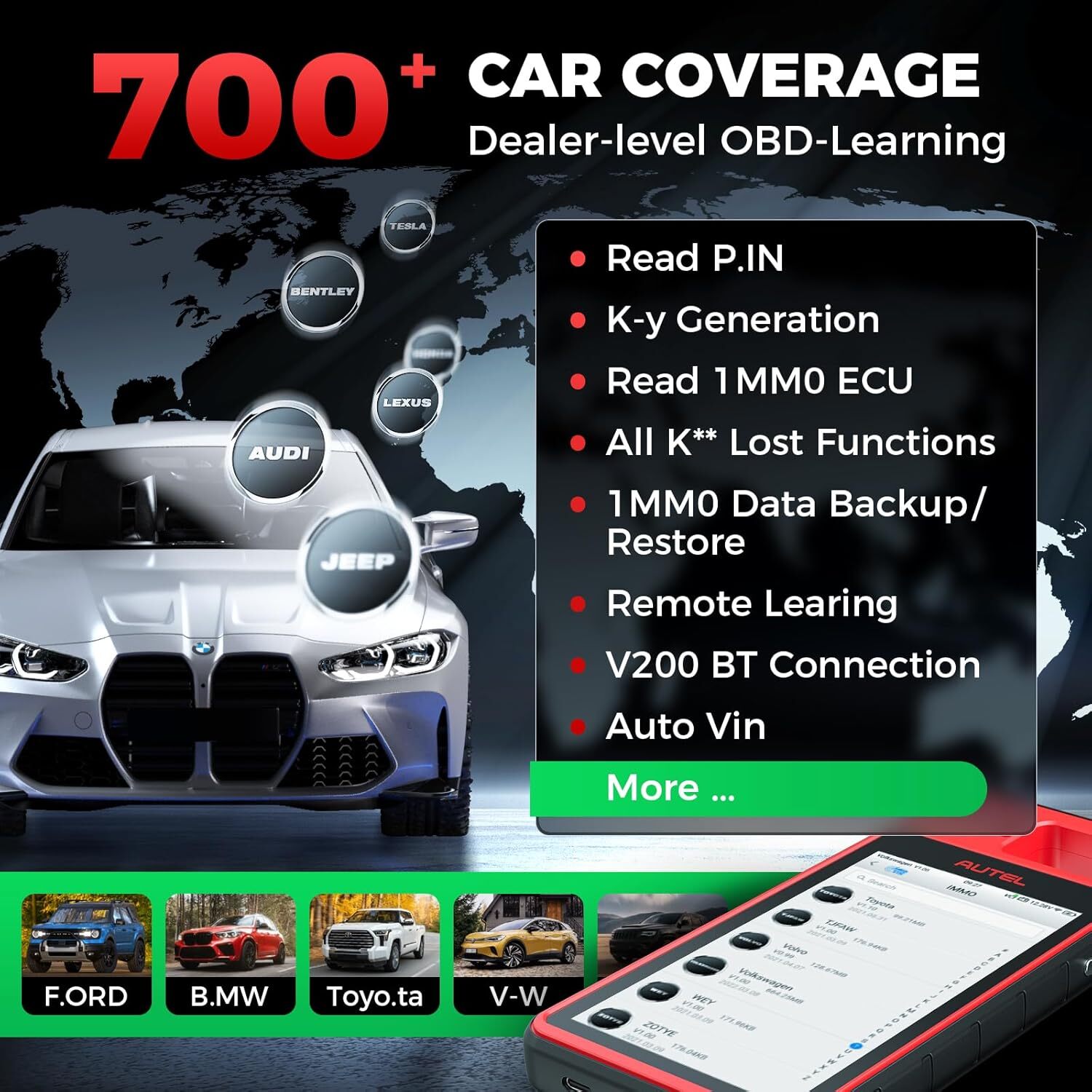 2026 Autel MaxiIM KM100 Key FOB PROGRAMMING Key Generation IMMObilizer 60S