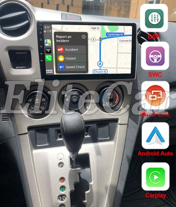 4GB+64GB Carplay Android For 2009 10-2014 Toyota Matrix Wifi Stereo Radio GPS