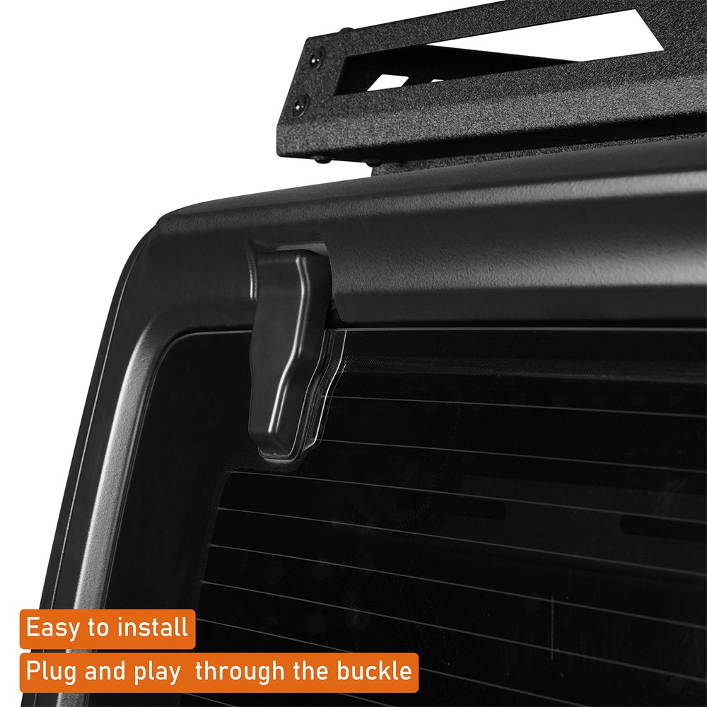 2Pcs ABS Rear Window Liftgate Glass Hinge Cover for Jeep Wrangler JL 2018-2026