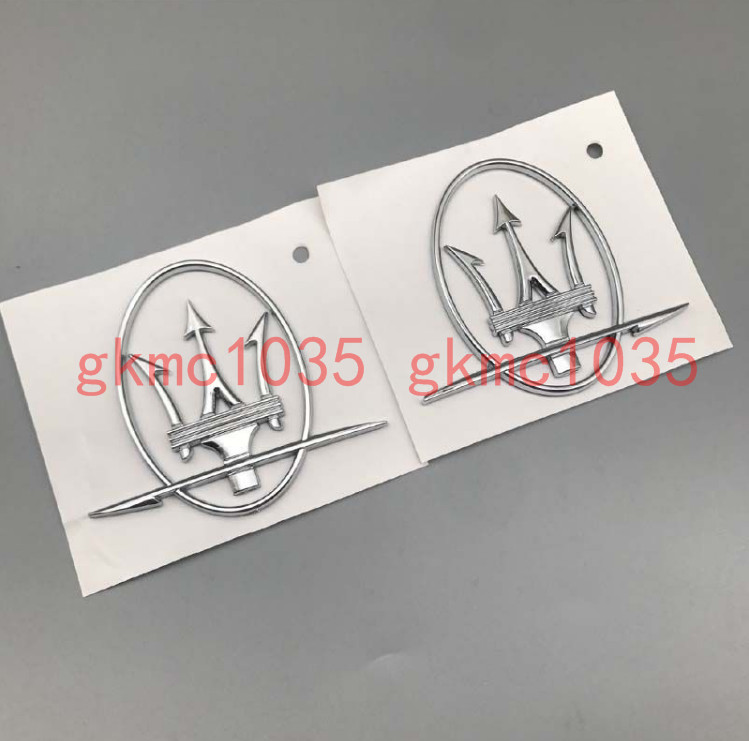 For Maserati Quattroporte GranTurismo Ghibli Levante RH&LH Side Emblem Badge
